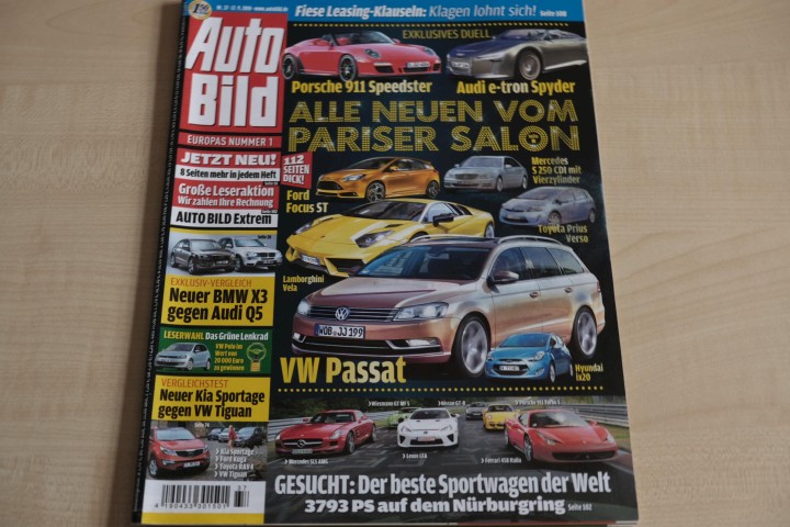 Deckblatt Auto Bild (37/2010)